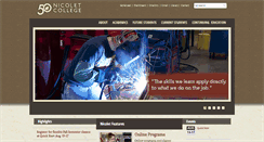 Desktop Screenshot of nicoletcollege.edu